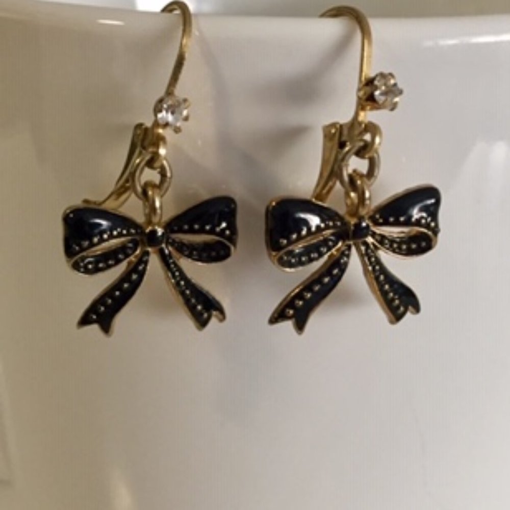Betsey Johnson Bow Earrings